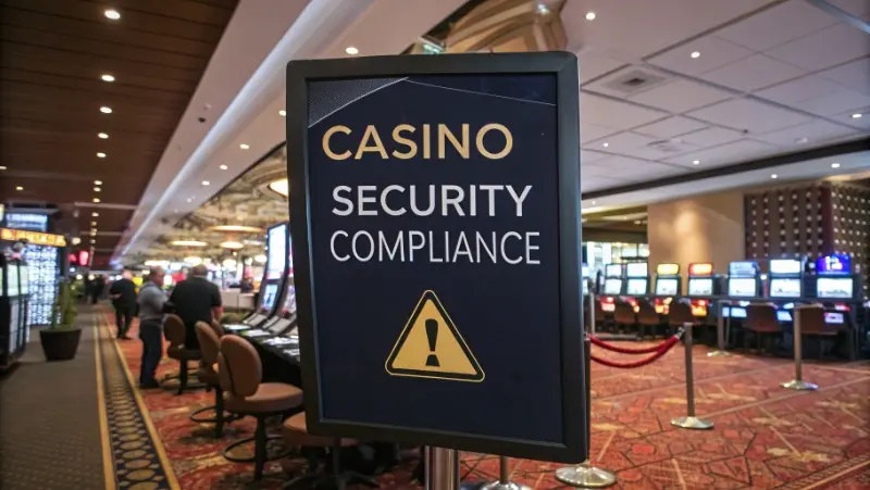 Casino security control room with monitoring systems and digital forensic workstations